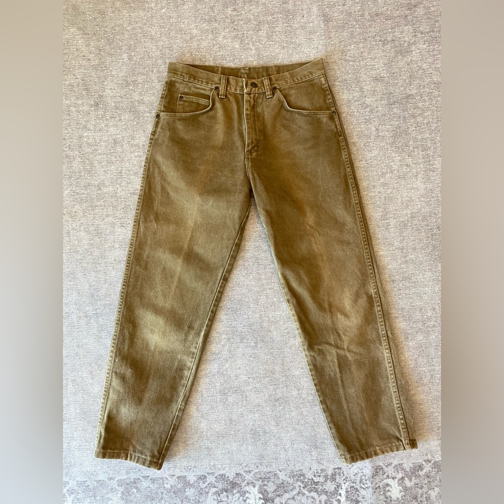 VINTAGE BROWN DENIM WRANGLER HIGH WAIST JEANS SIZE 30